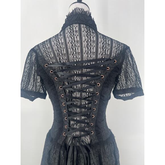 Steampunk Banned apparel bustle dress size S - Picture 4 of 6